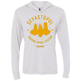 T-Shirts Heather White / X-Small Sevastopol Station Triblend Long Sleeve Hoodie Tee
