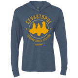T-Shirts Indigo / X-Small Sevastopol Station Triblend Long Sleeve Hoodie Tee