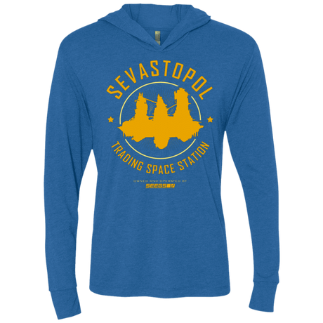 T-Shirts Vintage Royal / X-Small Sevastopol Station Triblend Long Sleeve Hoodie Tee