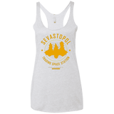 T-Shirts Heather White / X-Small Sevastopol Station Women's Triblend Racerback Tank