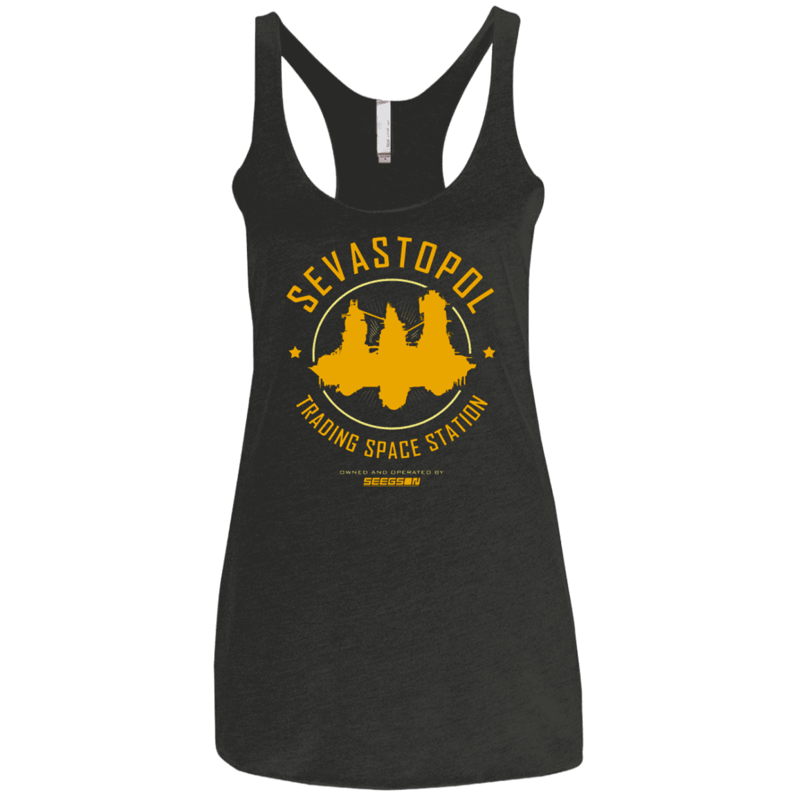 T-Shirts Vintage Black / X-Small Sevastopol Station Women's Triblend Racerback Tank