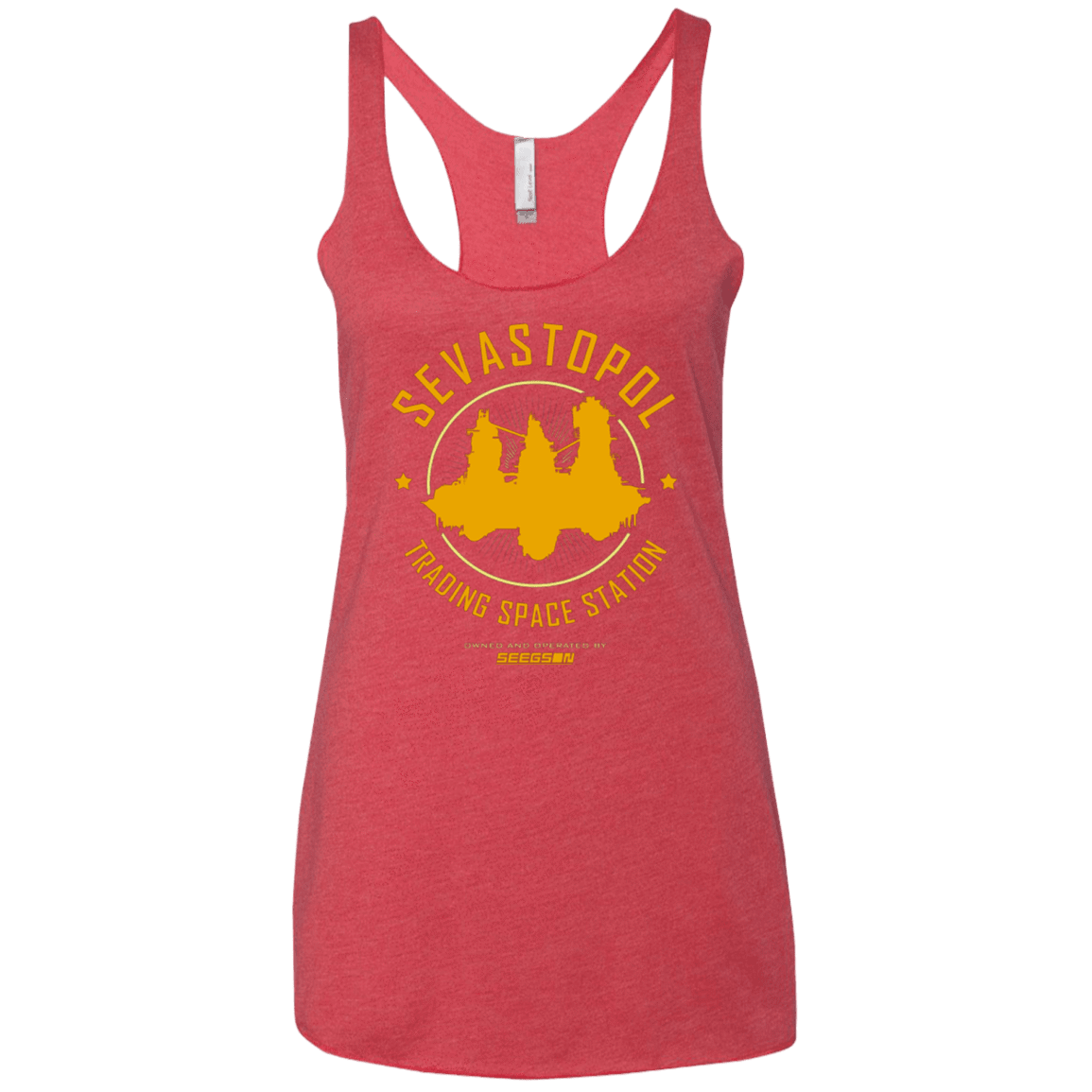 T-Shirts Vintage Red / X-Small Sevastopol Station Women's Triblend Racerback Tank