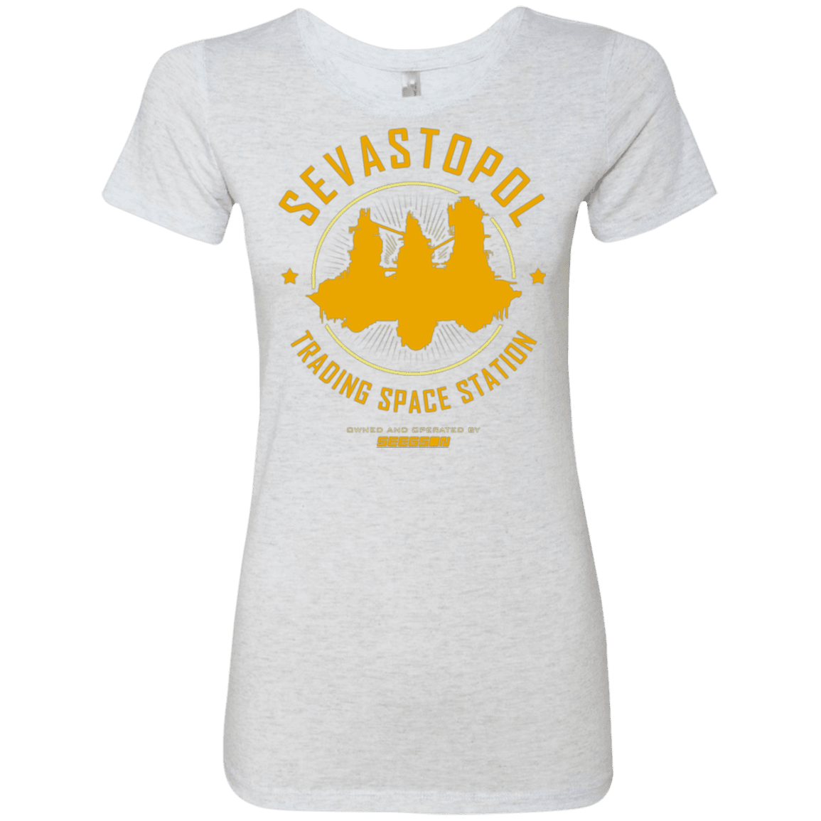 T-Shirts Heather White / Small Sevastopol Station Women's Triblend T-Shirt
