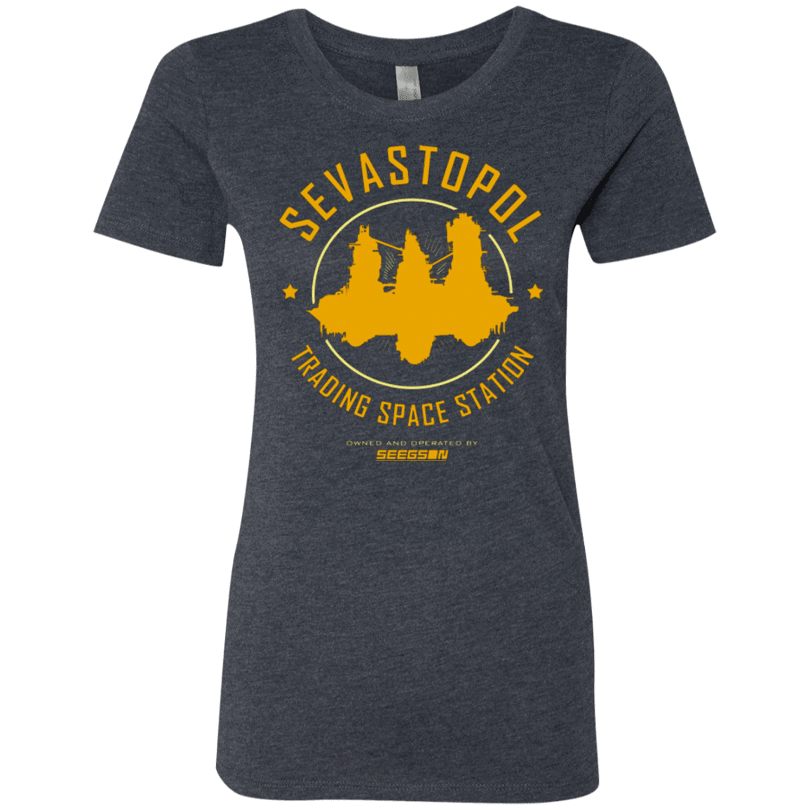 T-Shirts Vintage Navy / Small Sevastopol Station Women's Triblend T-Shirt