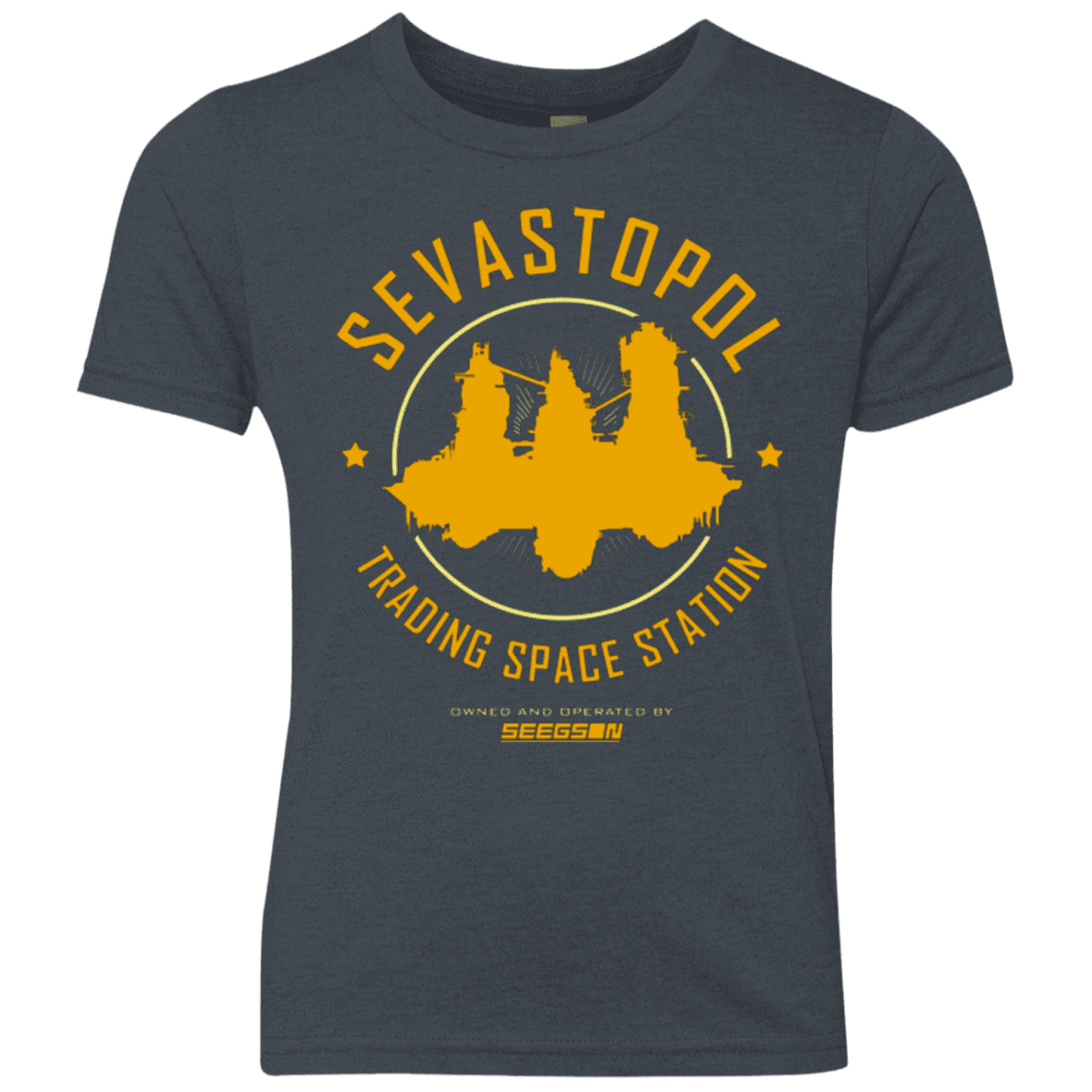 T-Shirts Vintage Navy / YXS Sevastopol Station Youth Triblend T-Shirt