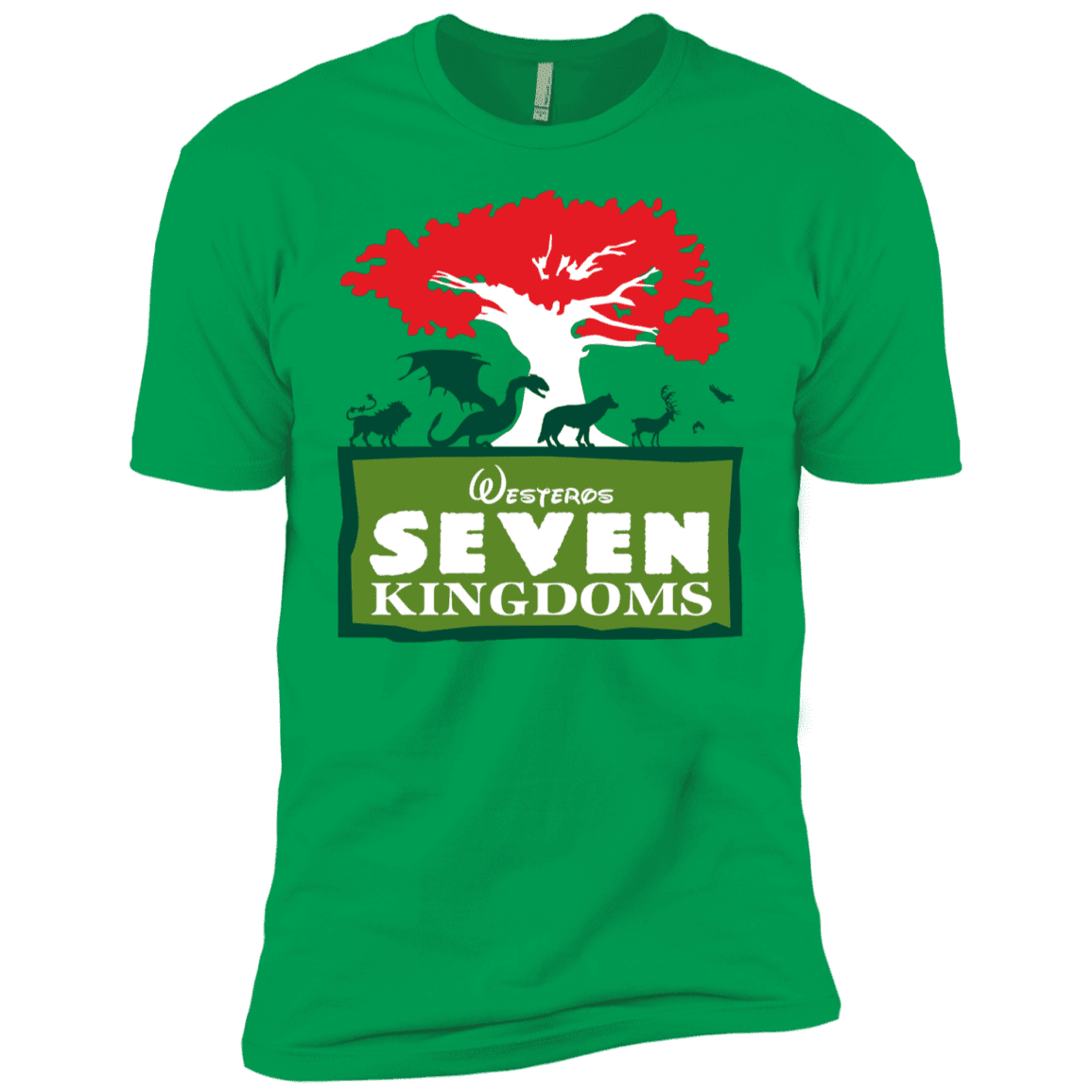 T-Shirts Kelly Green / YXS Seven Kingdoms Boys Premium T-Shirt