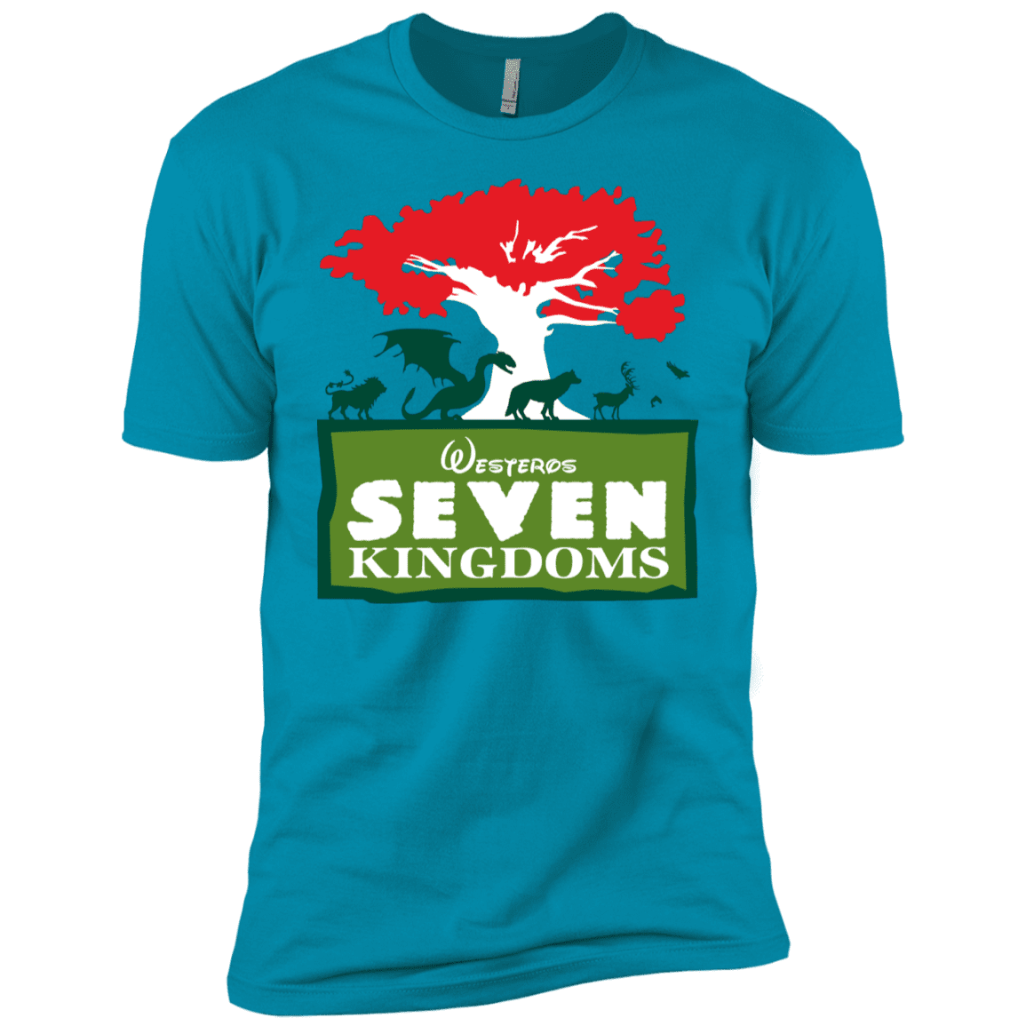 T-Shirts Turquoise / YXS Seven Kingdoms Boys Premium T-Shirt