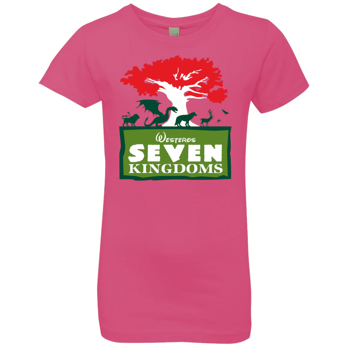 T-Shirts Hot Pink / YXS Seven Kingdoms Girls Premium T-Shirt