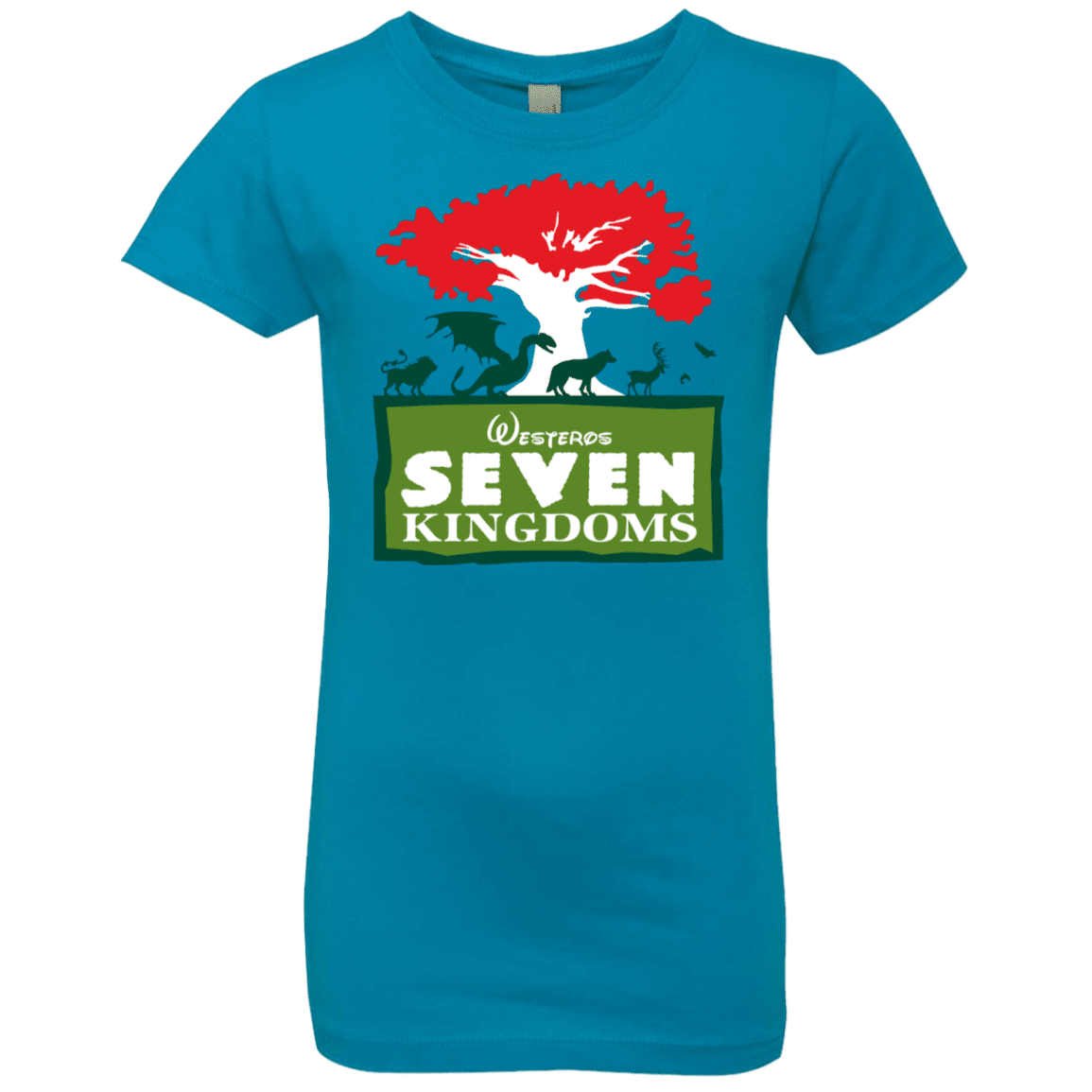 T-Shirts Turquoise / YXS Seven Kingdoms Girls Premium T-Shirt