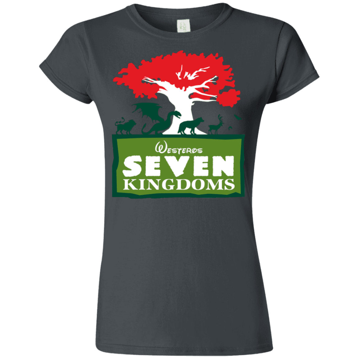T-Shirts Charcoal / S Seven Kingdoms Junior Slimmer-Fit T-Shirt