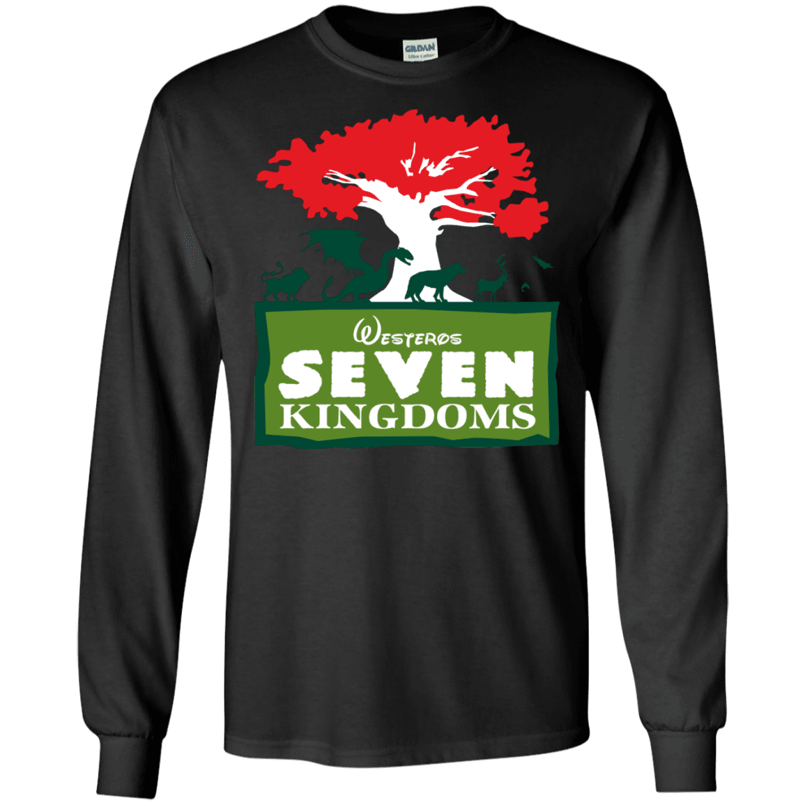 T-Shirts Black / S Seven Kingdoms Men's Long Sleeve T-Shirt