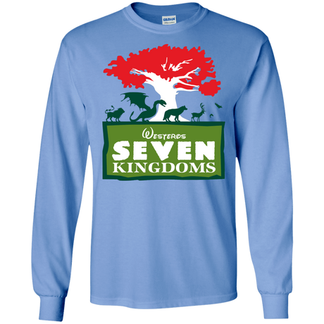 T-Shirts Carolina Blue / S Seven Kingdoms Men's Long Sleeve T-Shirt