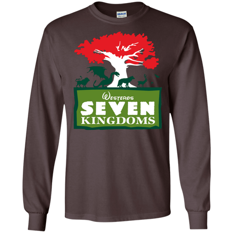 T-Shirts Dark Chocolate / S Seven Kingdoms Men's Long Sleeve T-Shirt