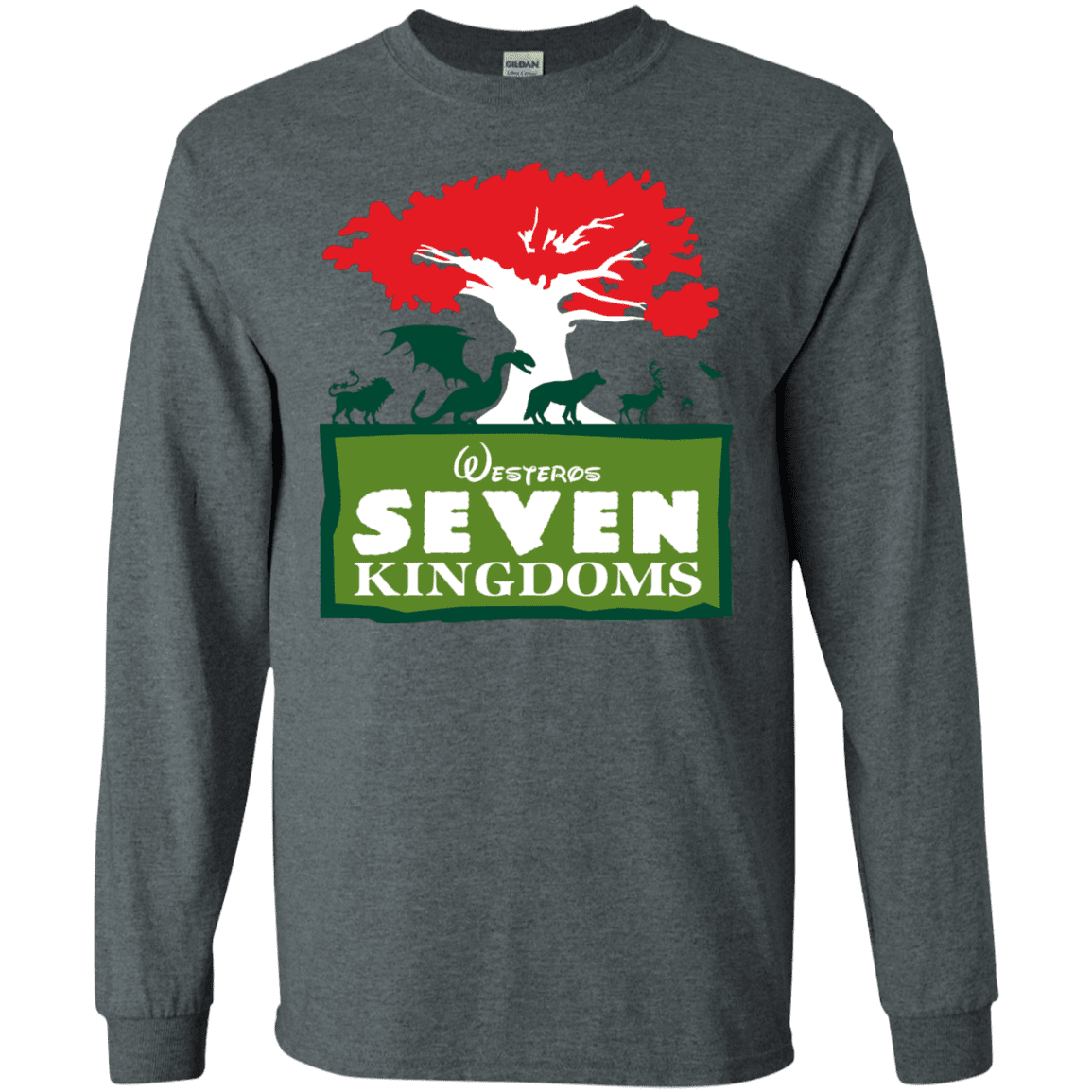 T-Shirts Dark Heather / S Seven Kingdoms Men's Long Sleeve T-Shirt