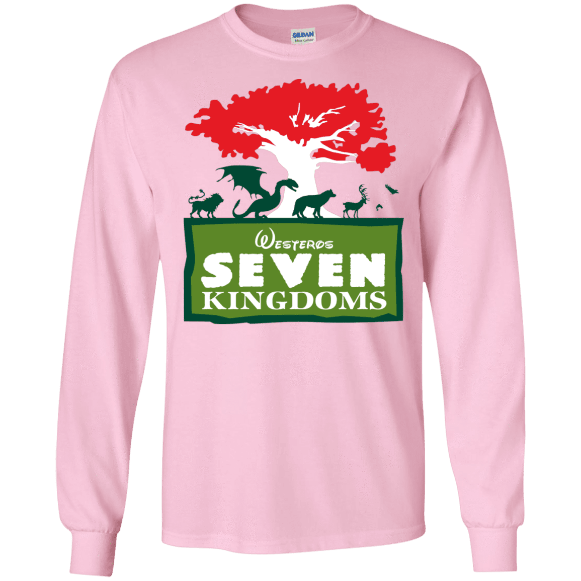 T-Shirts Light Pink / S Seven Kingdoms Men's Long Sleeve T-Shirt