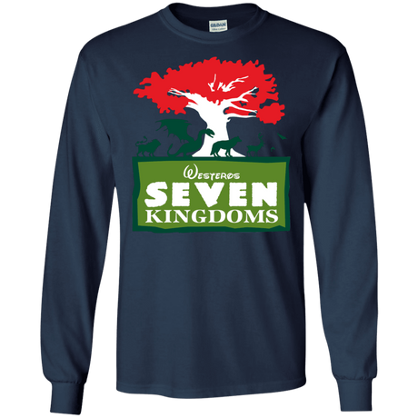 T-Shirts Navy / S Seven Kingdoms Men's Long Sleeve T-Shirt