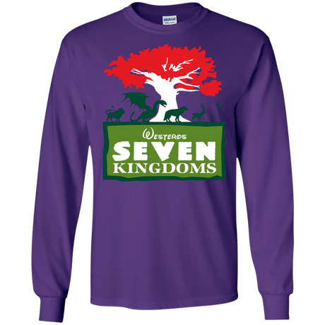 T-Shirts Purple / S Seven Kingdoms Men's Long Sleeve T-Shirt