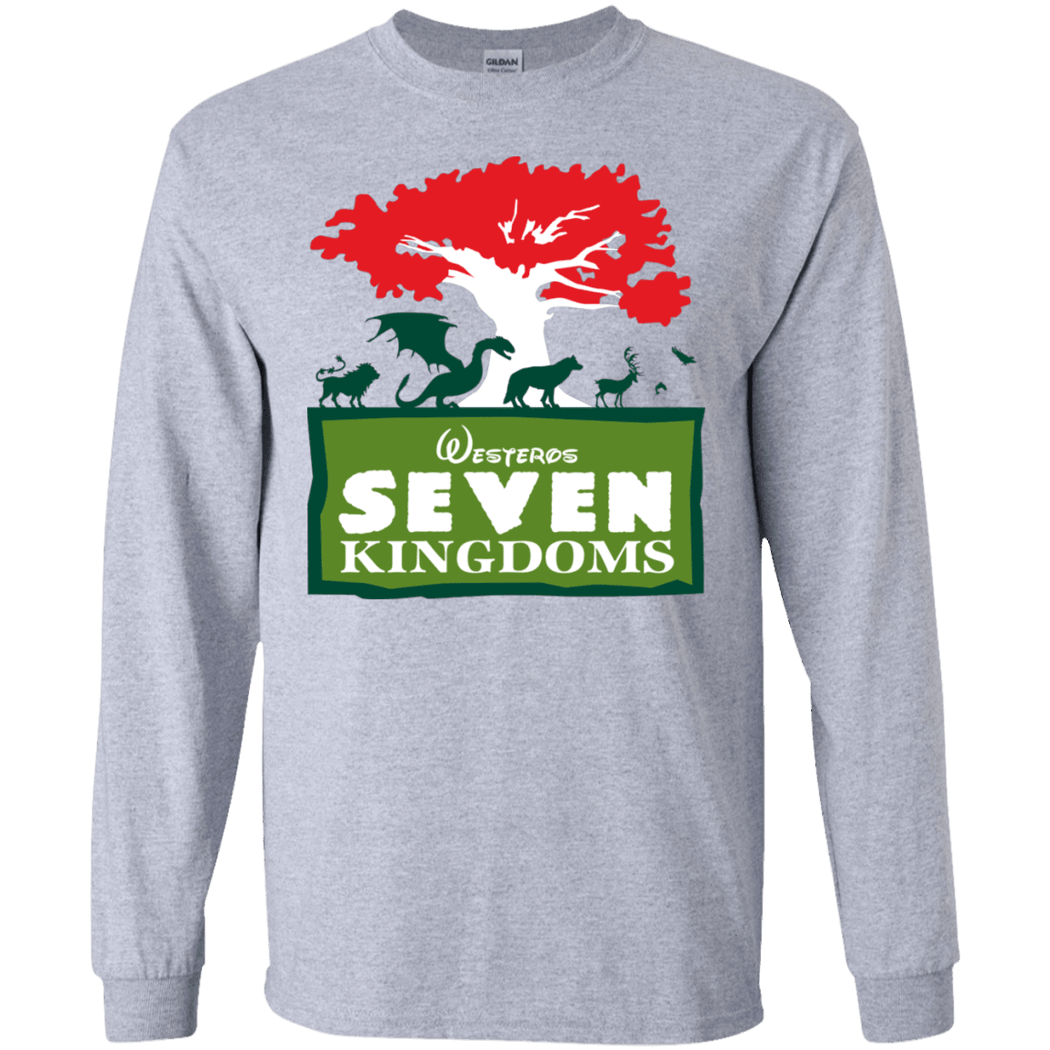 T-Shirts Sport Grey / S Seven Kingdoms Men's Long Sleeve T-Shirt