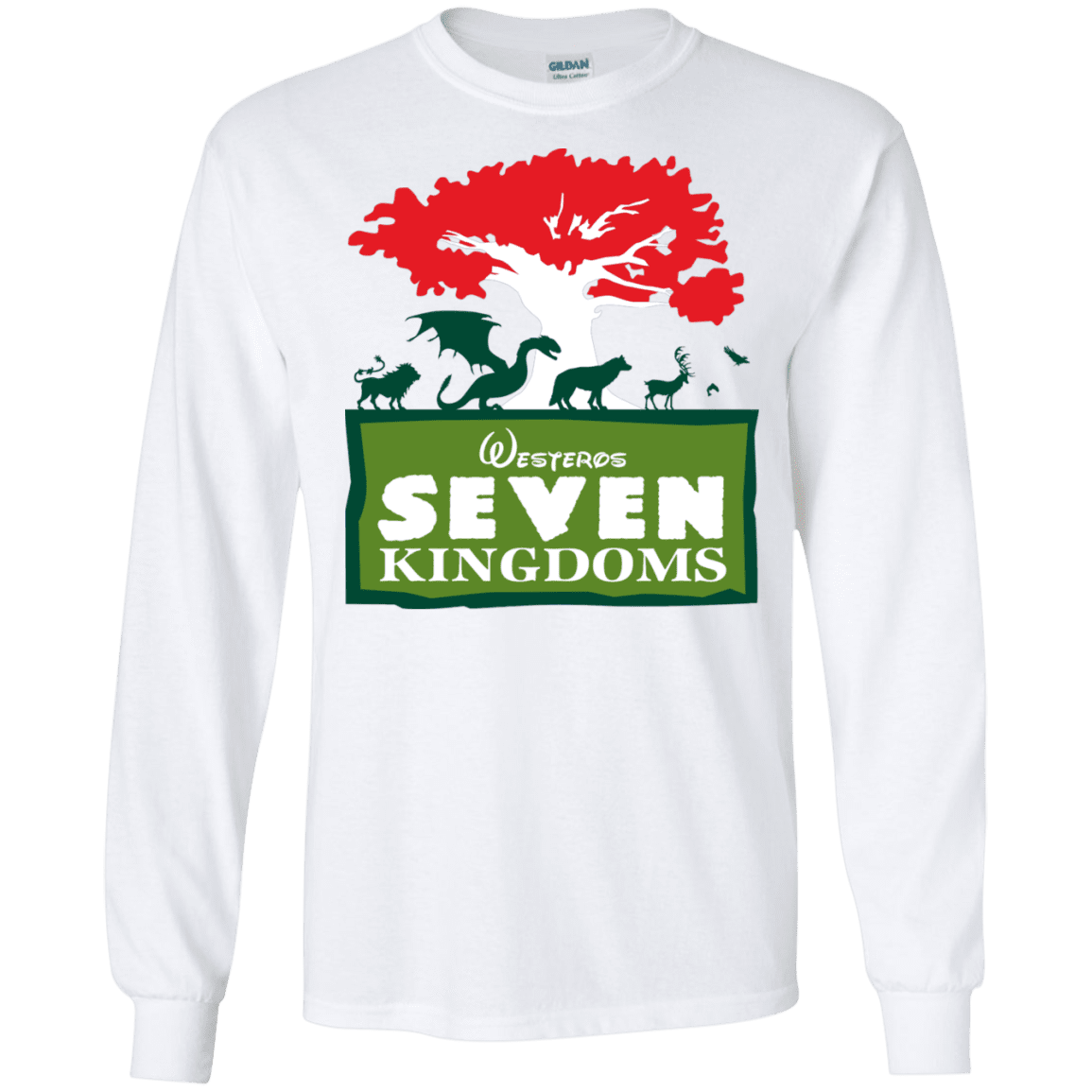 T-Shirts White / S Seven Kingdoms Men's Long Sleeve T-Shirt