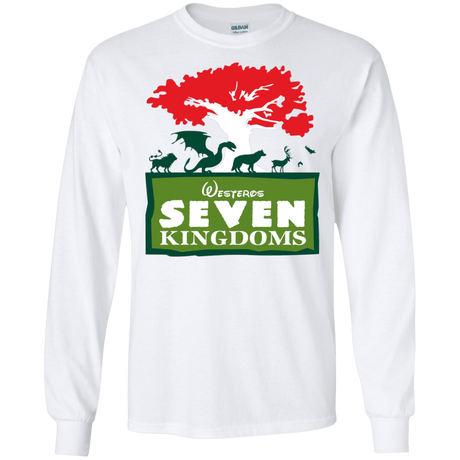 T-Shirts White / S Seven Kingdoms Men's Long Sleeve T-Shirt