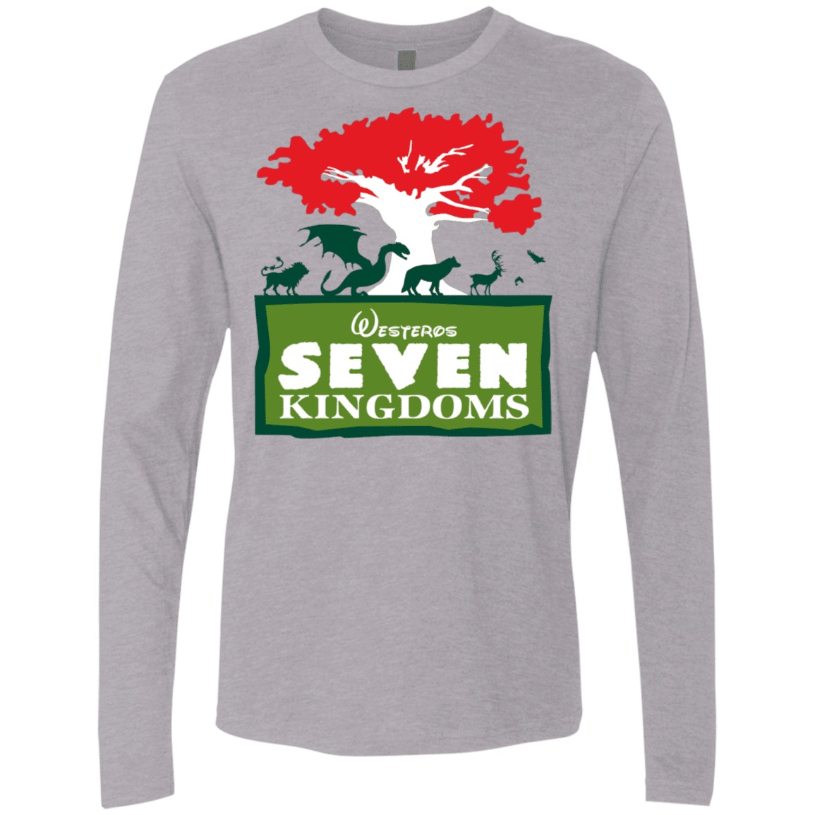 T-Shirts Heather Grey / S Seven Kingdoms Men's Premium Long Sleeve