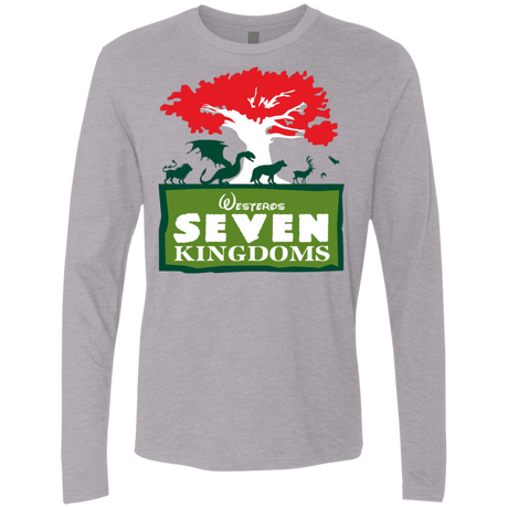 T-Shirts Heather Grey / S Seven Kingdoms Men's Premium Long Sleeve