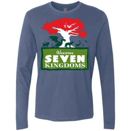 T-Shirts Indigo / S Seven Kingdoms Men's Premium Long Sleeve