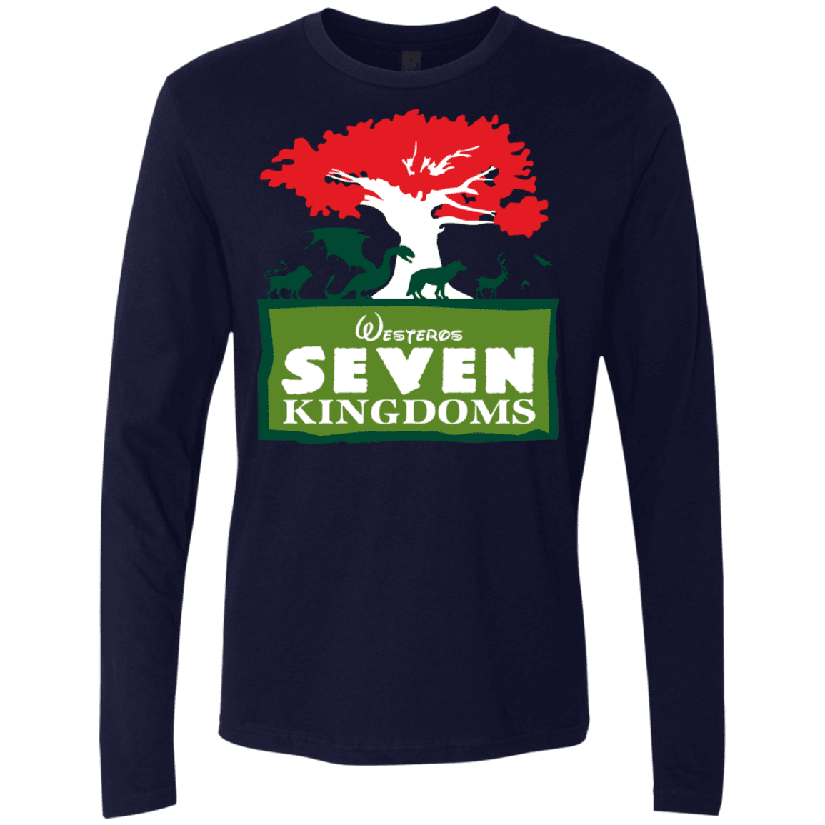 T-Shirts Midnight Navy / S Seven Kingdoms Men's Premium Long Sleeve