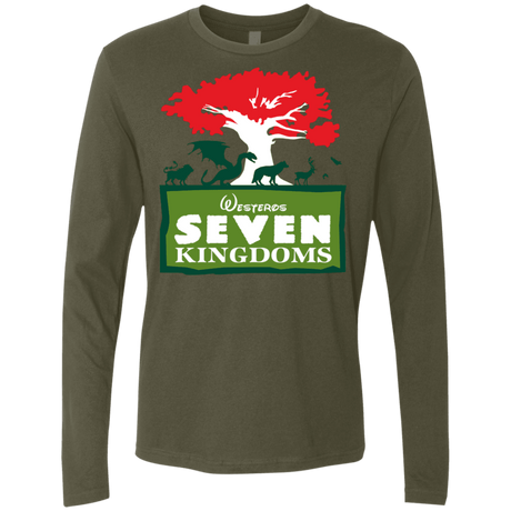 T-Shirts Military Green / S Seven Kingdoms Men's Premium Long Sleeve