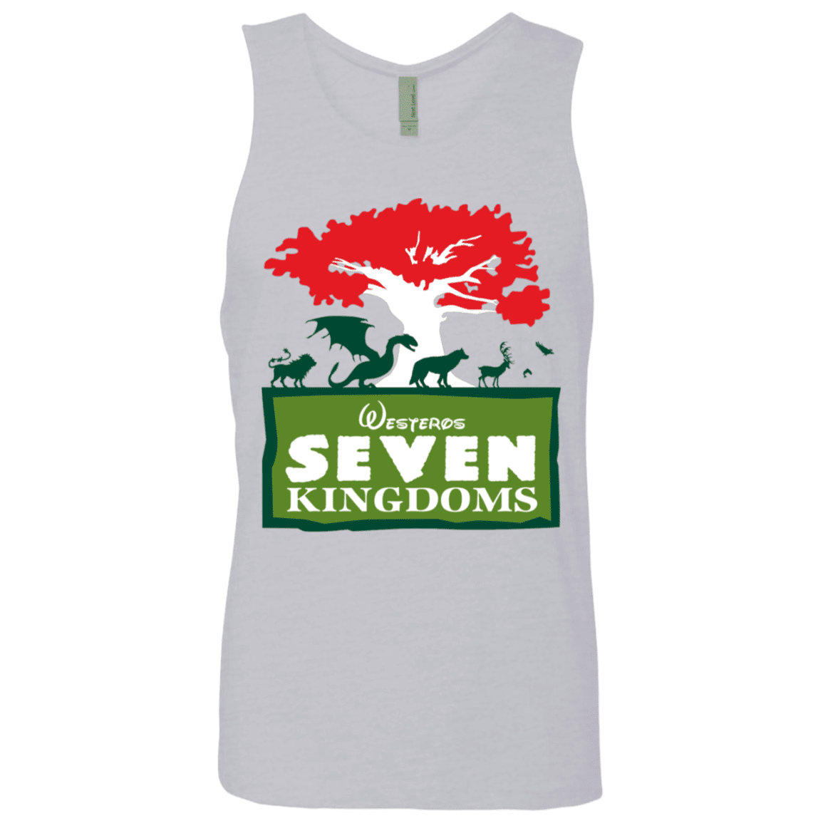 T-Shirts Heather Grey / S Seven Kingdoms Men's Premium Tank Top