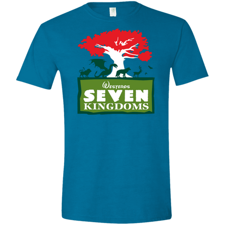 T-Shirts Antique Sapphire / S Seven Kingdoms Men's Semi-Fitted Softstyle