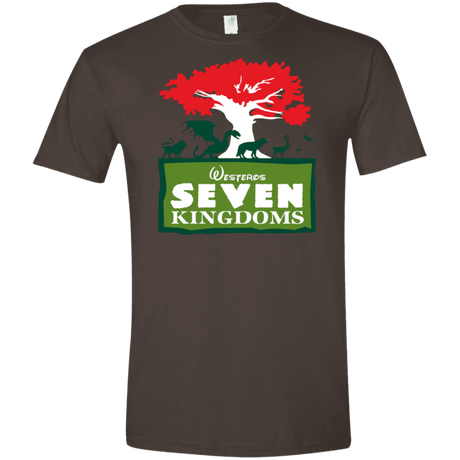 T-Shirts Dark Chocolate / S Seven Kingdoms Men's Semi-Fitted Softstyle