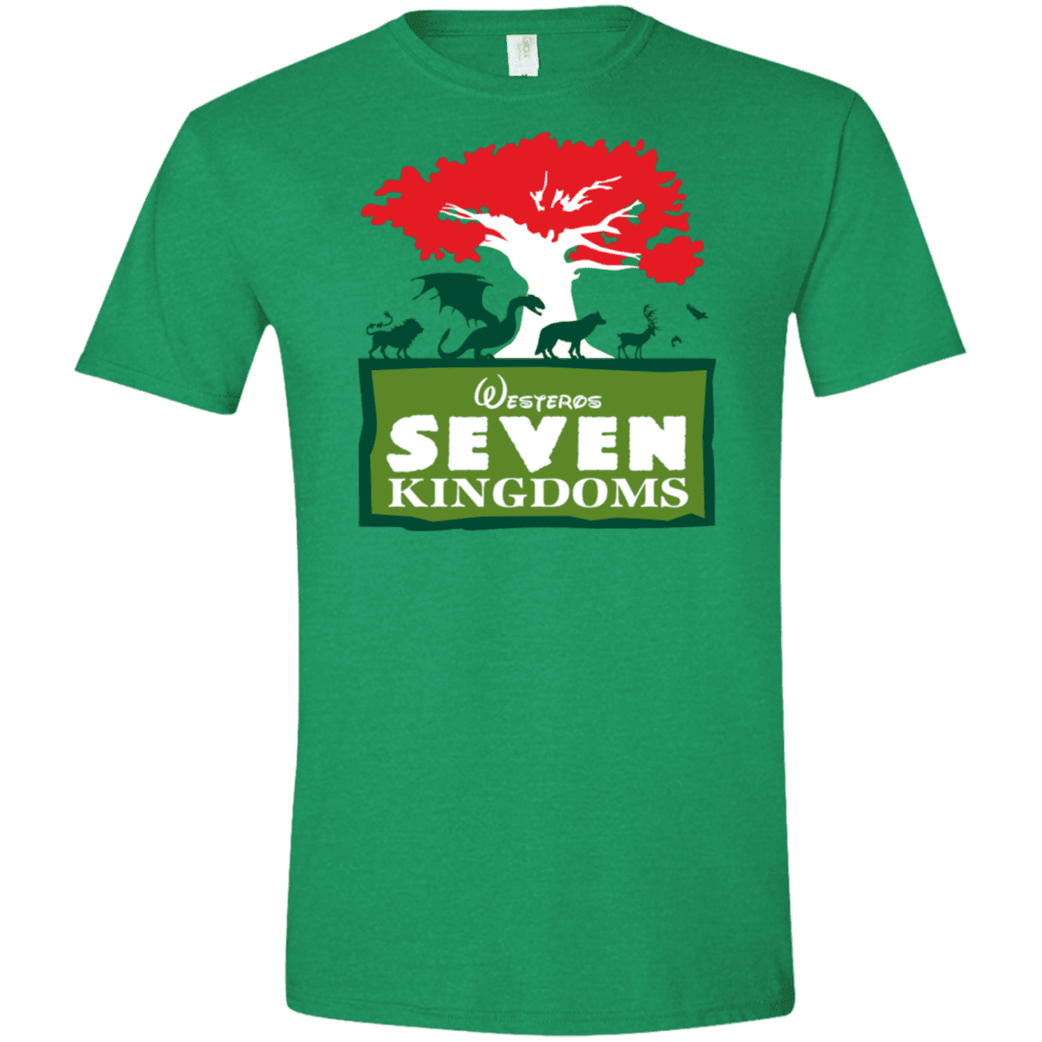 T-Shirts Heather Irish Green / M Seven Kingdoms Men's Semi-Fitted Softstyle
