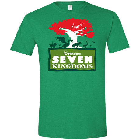T-Shirts Heather Irish Green / M Seven Kingdoms Men's Semi-Fitted Softstyle