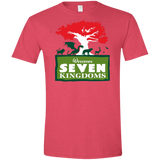 T-Shirts Heather Red / S Seven Kingdoms Men's Semi-Fitted Softstyle
