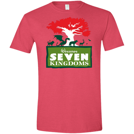 T-Shirts Heather Red / S Seven Kingdoms Men's Semi-Fitted Softstyle