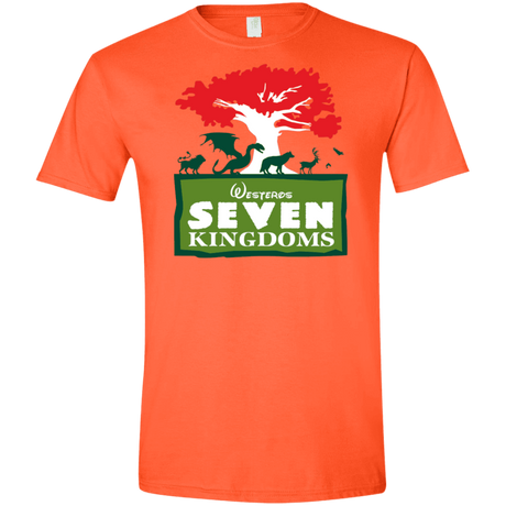 T-Shirts Orange / S Seven Kingdoms Men's Semi-Fitted Softstyle