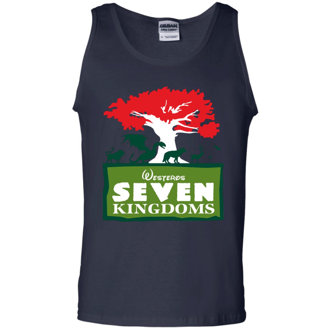 T-Shirts Navy / S Seven Kingdoms Men's Tank Top