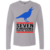 T-Shirts Heather Grey / Small Seven kingdoms postal service Men's Premium Long Sleeve