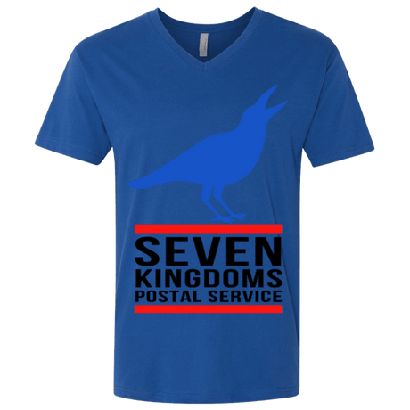 T-Shirts Royal / X-Small Seven kingdoms postal service Men's Premium V-Neck