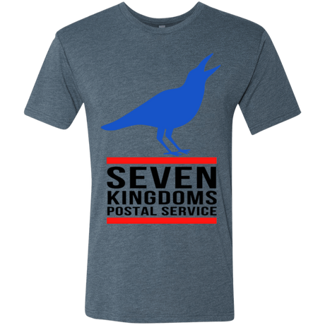 T-Shirts Indigo / Small Seven kingdoms postal service Men's Triblend T-Shirt