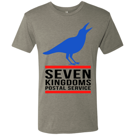 T-Shirts Venetian Grey / Small Seven kingdoms postal service Men's Triblend T-Shirt
