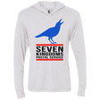 T-Shirts Heather White / X-Small Seven kingdoms postal service Triblend Long Sleeve Hoodie Tee