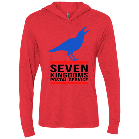 T-Shirts Vintage Red / X-Small Seven kingdoms postal service Triblend Long Sleeve Hoodie Tee