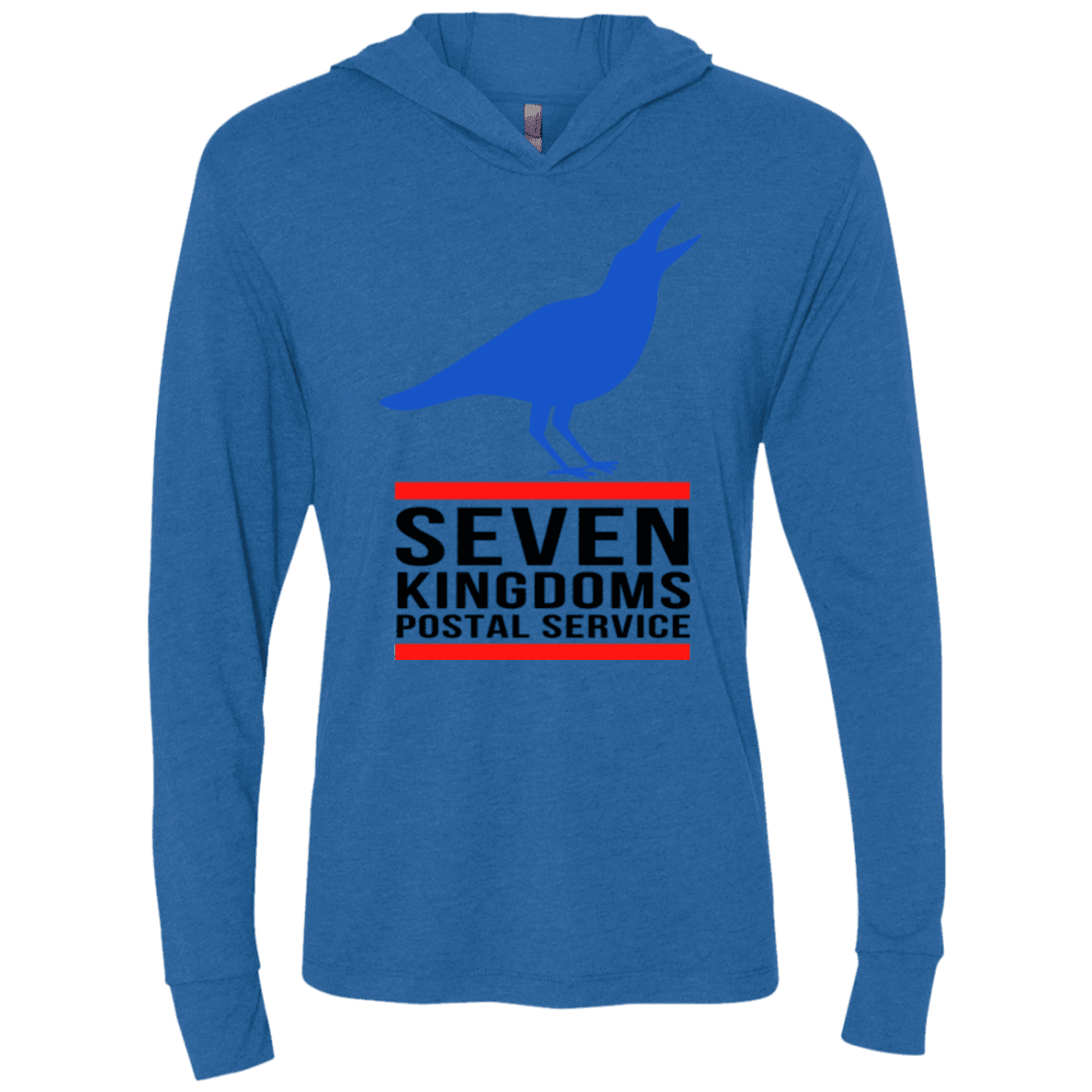 T-Shirts Vintage Royal / X-Small Seven kingdoms postal service Triblend Long Sleeve Hoodie Tee