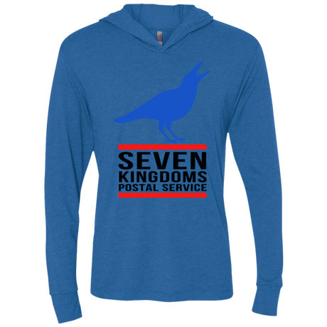 T-Shirts Vintage Royal / X-Small Seven kingdoms postal service Triblend Long Sleeve Hoodie Tee
