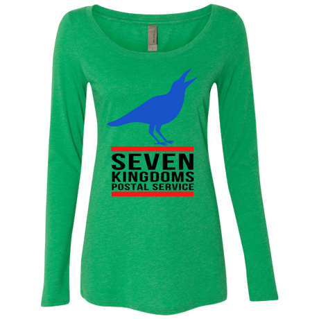 T-Shirts Envy / Small Seven kingdoms postal service Women's Triblend Long Sleeve Shirt