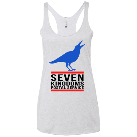 T-Shirts Heather White / X-Small Seven kingdoms postal service Women's Triblend Racerback Tank