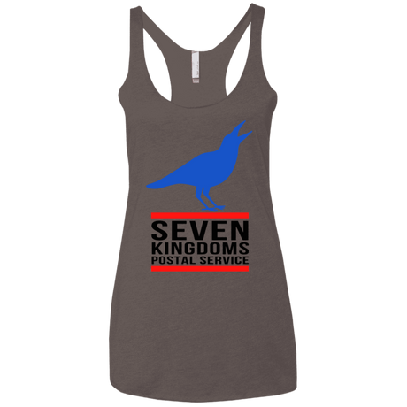 T-Shirts Macchiato / X-Small Seven kingdoms postal service Women's Triblend Racerback Tank