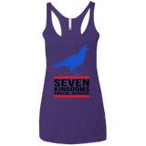 T-Shirts Purple / X-Small Seven kingdoms postal service Women's Triblend Racerback Tank